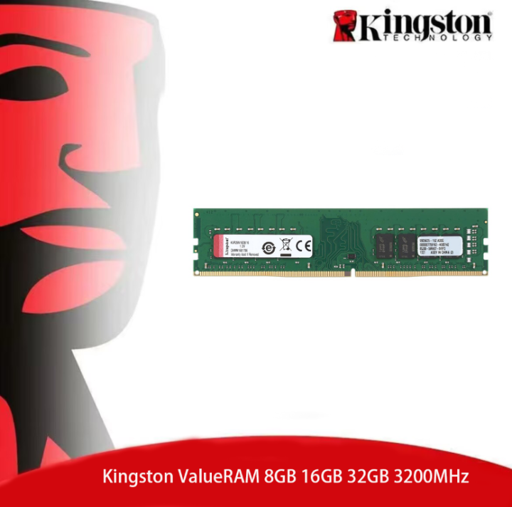 Kingston ValueRAM 8GB 16GB 32GB 3200MHz DDR4 DIMM Desktop Memory ...