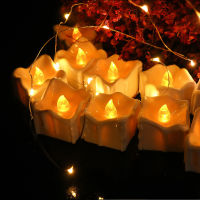 12Pcs LED Flameless Candle Lights Tea Candles Battery Powered For Home Wedding Birthday Party Decoration Lightings Dropship