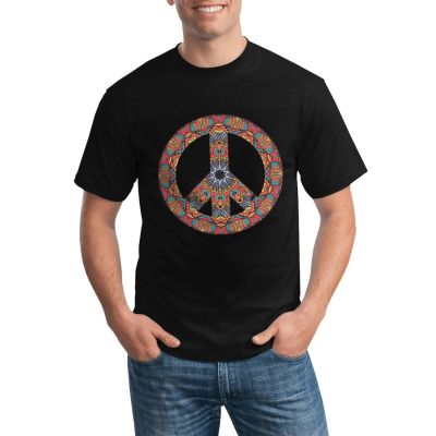 New Arrival Psychedelic Peace Sign Comics Creative Tshirts Couple Gift