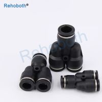 1Pcs "Y" Pneumatic Connector Tee Union Push In Fitting Air ท่อ Py04 Py06 Py08 Y รูปทรงอะไหล่นิวเมติก