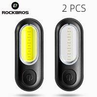 ▪ ROCKBROS Bicycle Rear Light 2PCS Multifuctional Warning Bike Taillight Waterproof USB Rechargeable MTB Road Cycling Tail Light