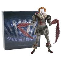 NECA Pennywise The Dancing ตัวตลกตุ๊กตาขยับแขนขาได้ของขวัญของเล่นแบบจำลองคอลเลกชั่นรูปแกะสลัก