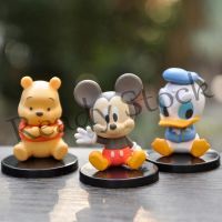【hot sale】 ☇▩▤ B09 3PCS/Set Disney Mickey Mouse Pooh Bear Donald Duck Pvc Figure Cartoon Edward Pooh Action Figure Cute Toys Gifts for Kids