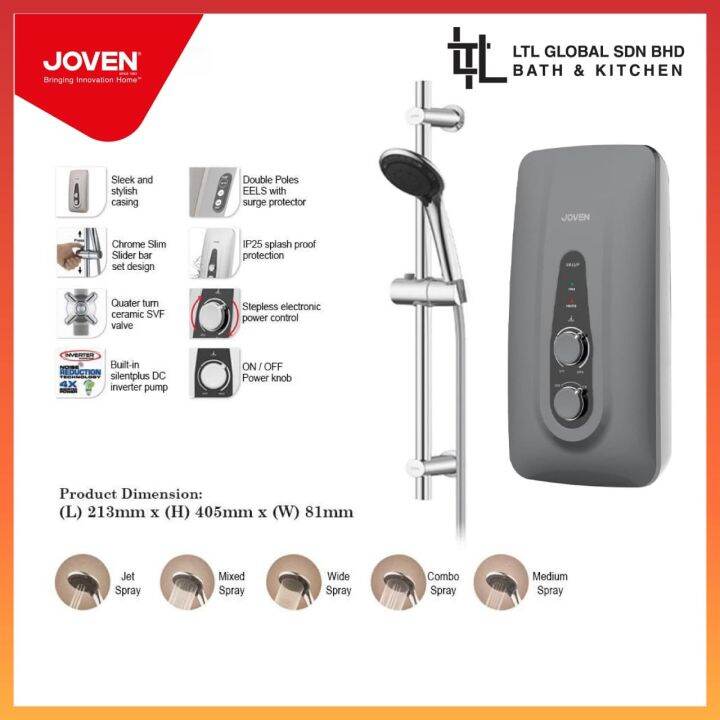 Joven INSTANT WATER HEATER SA8e / SB11iP / SL30IP / SL30IP With / Without Pump Eels System