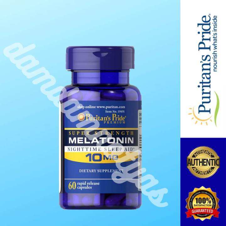 Puritans Pride Super Strength 10mg Melatonin 60 Rapid Release Capsules Lazada Ph 2914