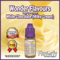 Wonder Flavours White Chocolate (Milky Cream) SC - ไวท์ ช็อคโกแลต (มิลค์กี้ ครีม)(เข้มข้น) - กลิ่นผสมอาหาร - ผ่านการรับรองจาก อย. ประเทศไทย บรรจุและขายโดย Flavorfy กลิ่นผสมอาหารอเนกประสงค์ เหมาะสำหรับ ลูกอม, กัมมี่, เบเกอรี่, ไอศครีม, ของเหลวอื่นๆ