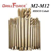 Drillforce Long Cobalt Screw Thread Tap Drill Bit HSSCO M35 Pointed Spiral Flute Metric M2 M12 Machine Tools For Stainless Steel