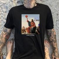 ข้อเสนอพิเศษ Funny Jesus Play Basketball T-shirt Christian Faith Tee Women Men Religion Tops Religious EasterS-5XL