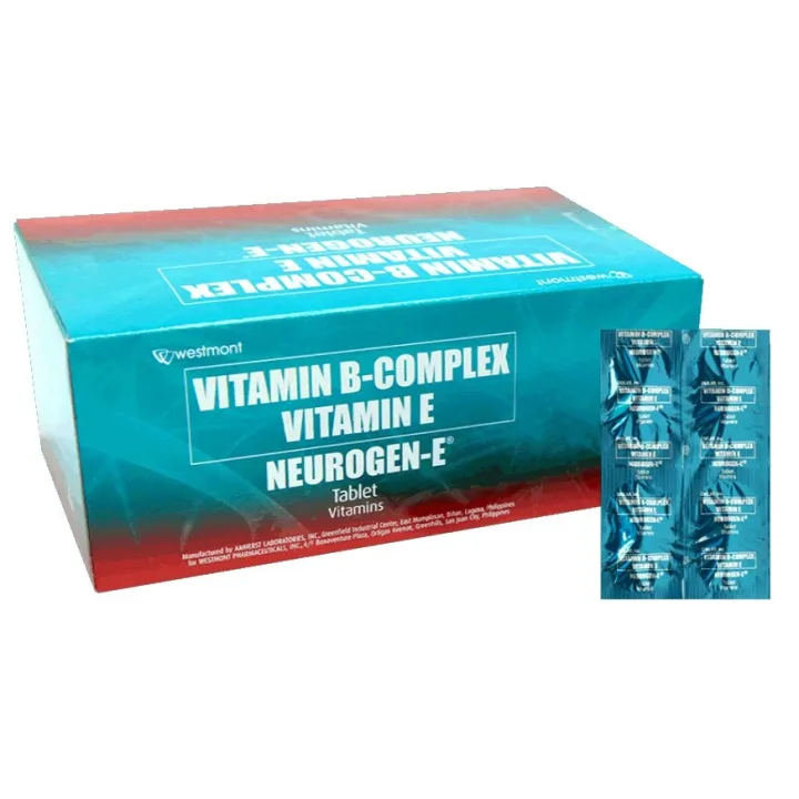 Neurogen-E 100 Tablets Vitamin B-Complex + E (Helps Keep Nerves Healthy ...