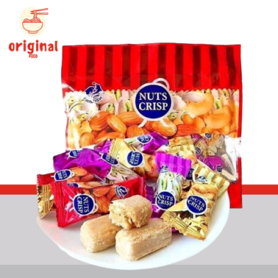 ขนมตุ๊บตั๊บมาเลเซีย NUTS CRISP TWINFISH ขนมถั่วอัดแท่งรวมรส