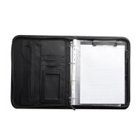 Zippered Portfolio Organizer, Leather Padfolio Binder, Professional Business Binder, Organizer for iPad/Document