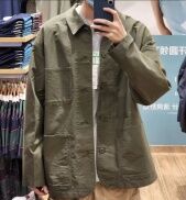UNIQLO U Áo Khoác Gió Túi Áo Khoác Cardigan Dáng Rộng Dụng Cụ Pha Trò Giải