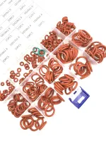 O Rings Red Green Black VMQ NBR FKM Seal Sealing O-Rings Silicon Washer Rubber Oring Set Assortment Kit Set Box Ring