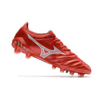 ผ้ากันน้ำ Mizuno MORELIA NEO III PRO FG สำหรับรองเท้าฟุตบอลผู้ชายพร้อมกล่อง-สีแดง