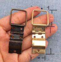 ㍿✟ 8Pcs Gift Box Support Hinge Yellow Wire Hinge Packaging Wooden Box Wholesale Hinge Hinge Iron Hinge 40 x 18mm