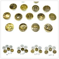 20pcs 20mm Bronze Fashion Metal Jeans Button Shank Button for Garment Pants Sewing Clothes Accseeories Handmade #Ro Haberdashery