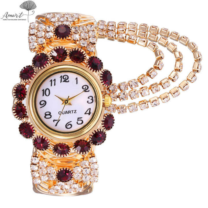 amart-ผู้หญิงนาฬิกาควอตซ์หรูหรา-rhinestone-นาฬิกาหรูหราประณีตนาฬิกาเครื่องประดับผู้หญิงสำหรับคริสต์มาสวันเกิดหรูหรา-rhinestone-นาฬิกา-elegant-ประณีตนาฬิกาเครื่องประดับของขวัญนาฬิกาควอตซ์