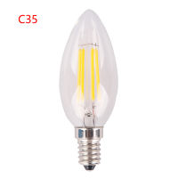 10pcsLOT Design Energy Saving 4W 8W 12W Candle bulb E14 220V 230V Lampada C35 C35L LED Filament Light Bulb 360 Degree Lamps