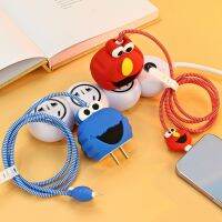 Cute Cartoon Animal Soft Silicone Charger Protective Case For IPhone 12 13 14 18W-20W Fast Charge Protection Charger Case Sleeve