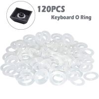 120 buah Keyboard cincin silikon bening Keycap peredam bising karet cincin O Gasket untuk tombol Cherry MX tombol Keyboard mekanik