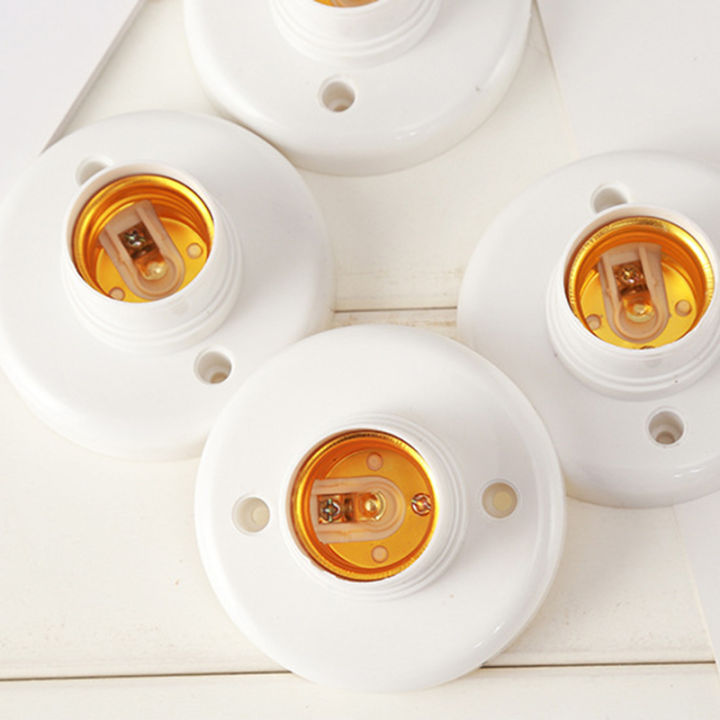 10pcs-e27-plastic-screw-lamp-holder-round-lamp-holder-bulb-socket-holder-adapter
