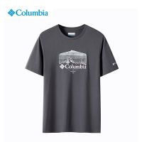 [ส่งของ]Columbiaเสื้อยืดแขนสั้นลําลอง คอกลม ผ้าฝ้าย ระบายอากาศได้ดี พิมพ์ลาย แฟชั่นฤดูใบไม้ผลิ และฤดูร้อน สําหรับผู้ชาย