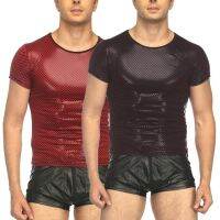 Tops Party Muscle Nightclub wear y Short sleeves Slim fit Tee Clubwear