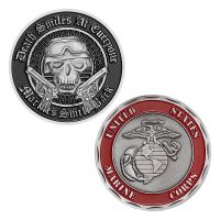 【YD】 US Corps Veteran Collectible Coins Marines Smile Back Plated Souvenirs and Gifts Commemorative Coin