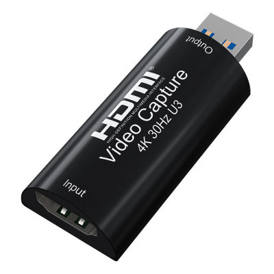 การ์ดบันทึกวิดีโอ ZP 4K 30Hz เข้ากันได้กับ HDMI USB3.0 Hd กล่องจับภาพวิดีโอสำหรับคอมพิวเตอร์เกมบันทึกสด