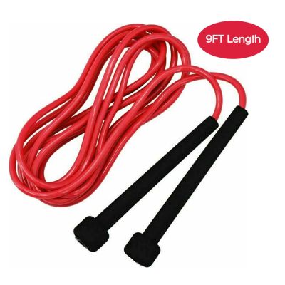 9ft Jump Rope Rapid Speed Jumping Rope Cable Nylon Skipping Rope Gym Fitness Home Exercise Slim Body Crossfit