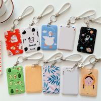 【CW】✹  Cartoon Plastic Card Cover Womens Kids Bus Credit ID Name Business Working Bank Badge Holder