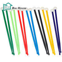 Big House 2 Pcs สีสัน Double Hammer Head Drum Stick Percussion น้ำหนักเบาลื่นจับ Drumsticks อุปกรณ์เสริม