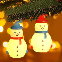 ตุ๊กตาหิมะคริสต์มาสเครื่องประดับ Xmas ต้นไม้ไฟไฟ LED กลางคืนแขวนประดับสำหรับตกแต่งประสานเสียงคริสต์มาสบ้าน2024ของขวัญปีใหม่เด็ก