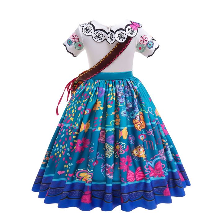 jeansame-dress-disney-mirabel-ชุดเจ้าหญิงชุด-charm-สำหรับสาวคอสเพลย์-carnival-วันเกิดเด็ก-encanto-เครื่องแต่งกายและกระเป๋า