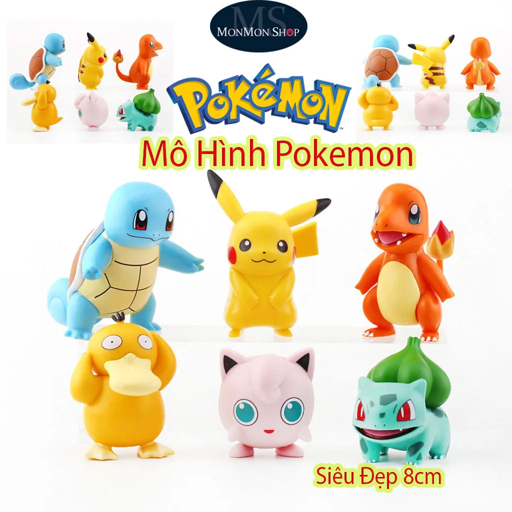 HẾTBộ 10 POKEMON  Size Lớn 79Cm  het bo 10 pokemon size lon 7 9cm