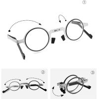 High Quality Folding Reading Glasses Men oldable Presbyopia Reader Hyperopia Diopter Eyeglasses Screwless