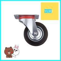 ลูกล้อ RUBBER FITT 036100 แป้นหมุน 4 นิ้วRUBBER SWIVEL CASTER FITT 036100 4" **หมดแล้วหมดเลย**