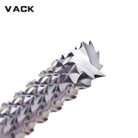 VACK คาร์ไบด์ตัดฟันข้าวโพด 3.175 / 4 / 6mm End Mill CNC PCB Milling Bits Tungsten Steel Router Bit สําหรับเครื่องมือแกะสลัก