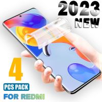 4Pcs Hydrogel Screen Protector For Xiaomi Redmi Note 11 10 9 Pro Max 10S 11S Screen Proteceor Note 8 7 6 Pro 8T 10 12C not Glass