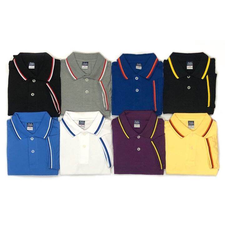 Blue Corner Men's Polo Shirt With Stripes Lining (STYLE 3) men's coat