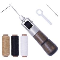 KRABALL Leather Sewing Machine Speedy Stitcher Sewing Awl Thread Kit Manual Leather Craft Stitching Shoemaker Canvas Repair Tool Shoe Care