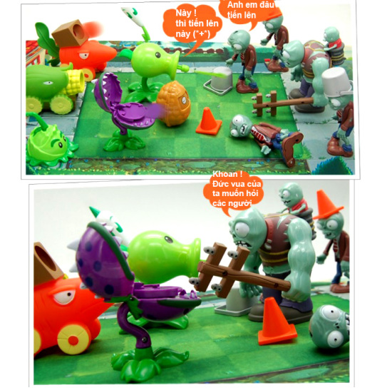 Bộ đồ chơi hoa quả nổi giận plant and zombies 18 chi tiết hot - ảnh sản phẩm 5