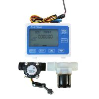 DN15 Digital Display Flow Quantitative Controller 1/2" Water Flow Sensor Solenoid Valve Use To Control And Display Liquid Flow Valves