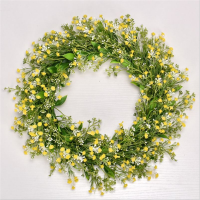 43 Cm Diameter Flower Wreath, Grass Ring, American Pastoral Wedding, Jungle Party Photography, Green Leaves, Artificial Plants