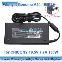 Chicony ของแท้ A14-150P1A 7.7A แหล่งจ่ายไฟ19.5V สำหรับ CLEVO W650KK1 P671RA MSI GS70 GP73 GS60 GS63 GE62 GS63VR อะแดปเตอร์ Ac รับประกันสองปี