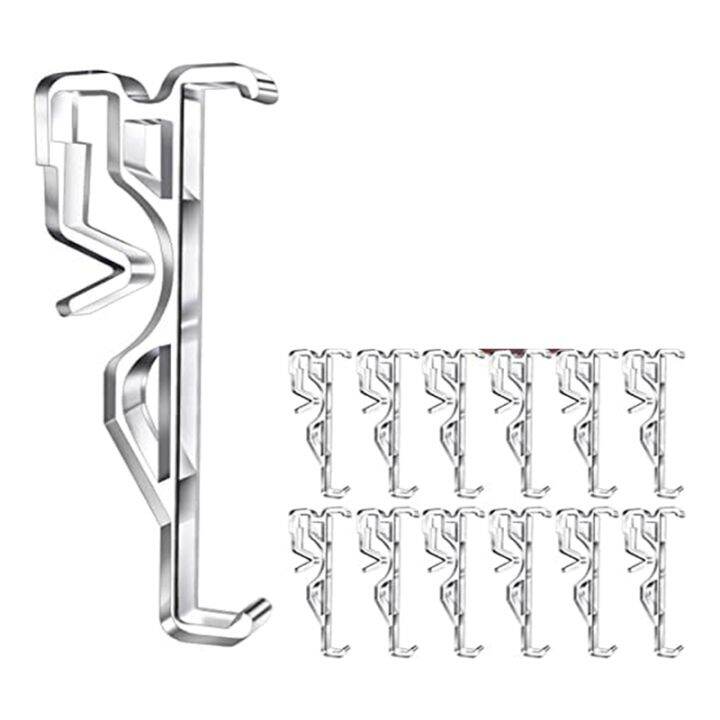 Valance Clips, Clear Plastic Valance Clips for Blinds, Hidden Window