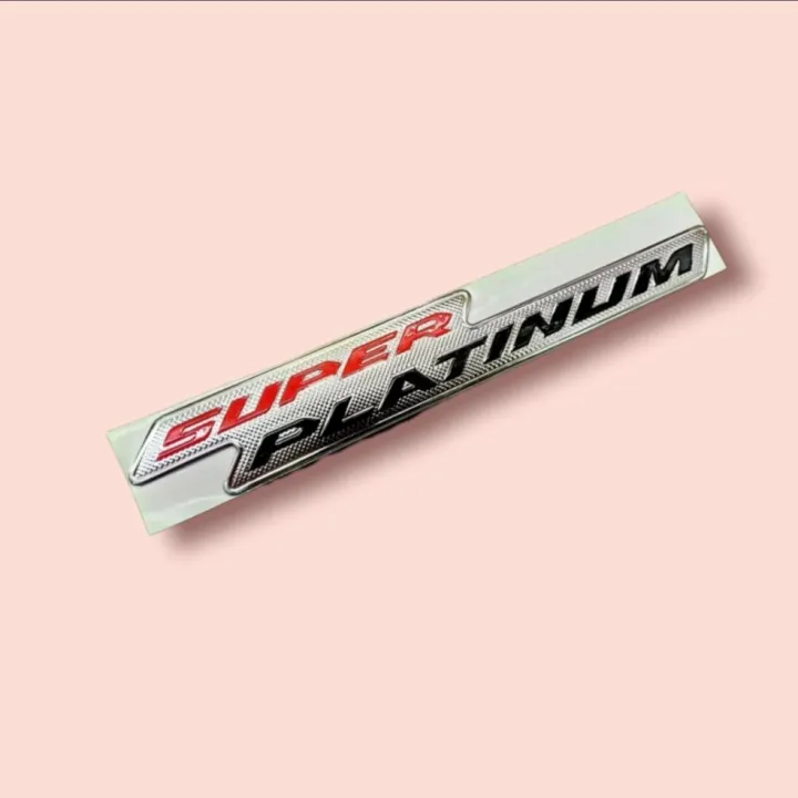 ad-โลโก้-super-platinum-สีแดงดำ-ติดท้ายรถ