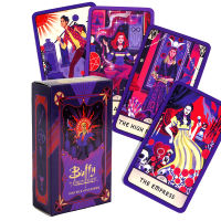 Buffy the Vampire Slayer Tarot ไพ่สำรับไพ่ 78 ใบ ติดตามภูมิปัญญาของ Buffy เกมทำนายโชคชะตาที่วาดภาพประกอบอย่างสวยงาม-Sediue