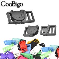 【cw】 Cat Head Safety Breakaway Side Release Bracelet Buckle Clips for Paracord Webbing Pet Collar Garment DIY Accessory Plastic 25pcs ！