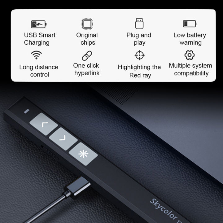 keyng-wireless-presenter-ppt-controller-การนำเสนอรีโมทคอนโทรลตัวชี้เลเซอร์-usb-mouse-clicker-flip-pen